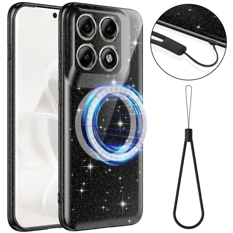 Защитный чехол Deexe Glitter Case with MagSafe для Motorola Edge 70 Pro - Black (412025B) Защитный чехол Deexe Glitter Case with MagSafe для Motorola Edge 70 Pro - Black: фото 1 из 7