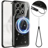 Защитный чехол Deexe Glitter Case with MagSafe для Motorola Edge 70 Pro - Black: фото 1 из 7
