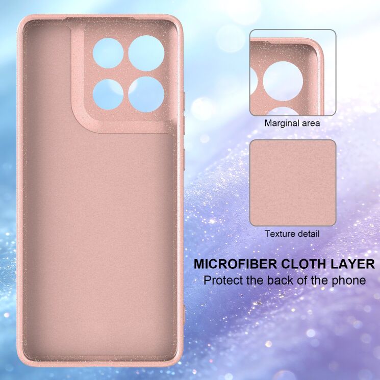 Защитный чехол Deexe Glitter Case with MagSafe для Motorola Moto G86 - Pink: фото 4 из 7