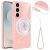 Защитный чехол Deexe Glitter Case with MagSafe для Samsung Galaxy S25 FE (S731) - Pink: фото 1 из 7