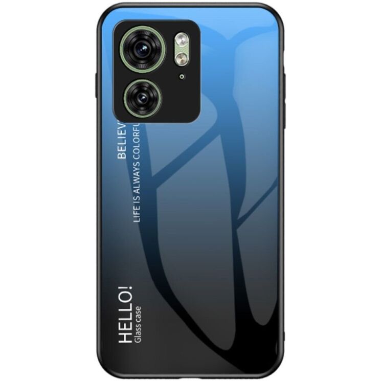 Защитный чехол Deexe Gradient Color для Motorola Edge 40 - Black / Blue: фото 1 из 8