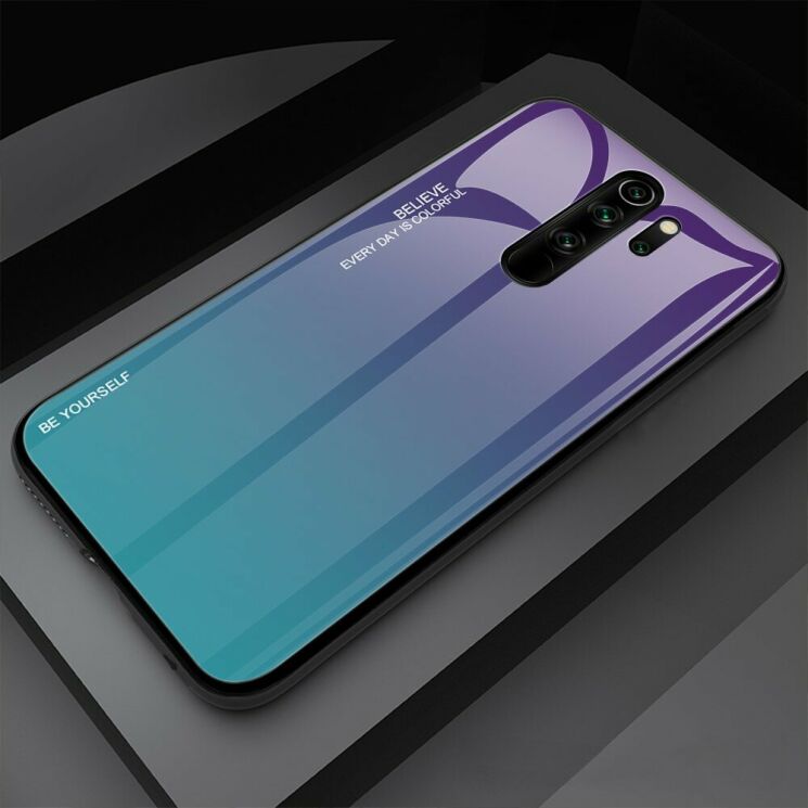 Защитный чехол Deexe Gradient Color для Xiaomi Redmi Note 8 Pro - Purple / Cyan: фото 2 из 10