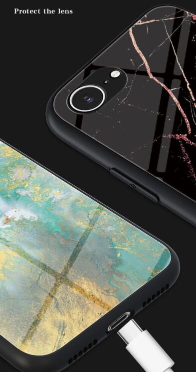 Захисний чохол Deexe Gradient Pattern для Apple iPhone 16e - Gold / Black: фото 11 з 12