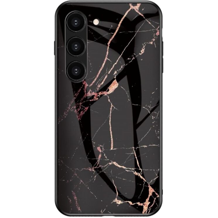 Защитный чехол Deexe Gradient Pattern для Samsung Galaxy S23 - Black / Gold: фото 1 из 4