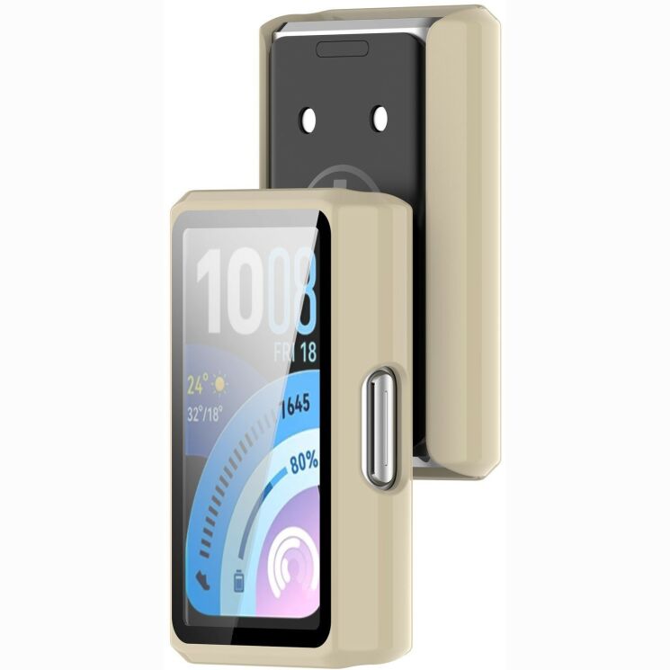 Защитный чехол Deexe Hard Frame для Huawei Band 11 Pro - Ivory White (410610IW) Защитный чехол Deexe Hard Frame для Huawei Band 11 Pro - Ivory White: фото 2 из 3