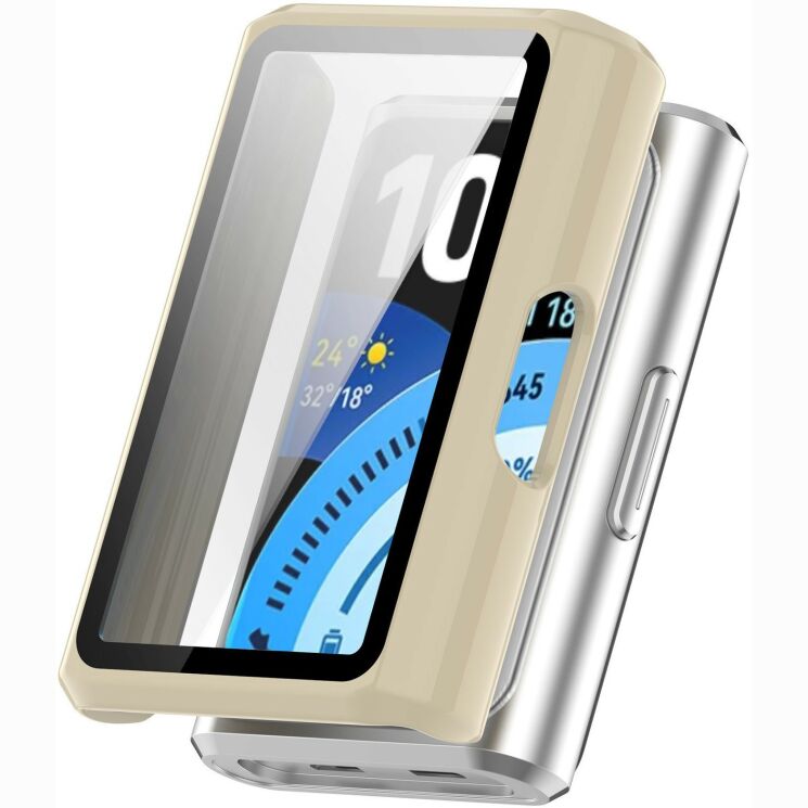 Защитный чехол Deexe Hard Frame для Huawei Band 11 Pro - Ivory White (410610IW) Защитный чехол Deexe Hard Frame для Huawei Band 11 Pro - Ivory White: фото 1 из 3