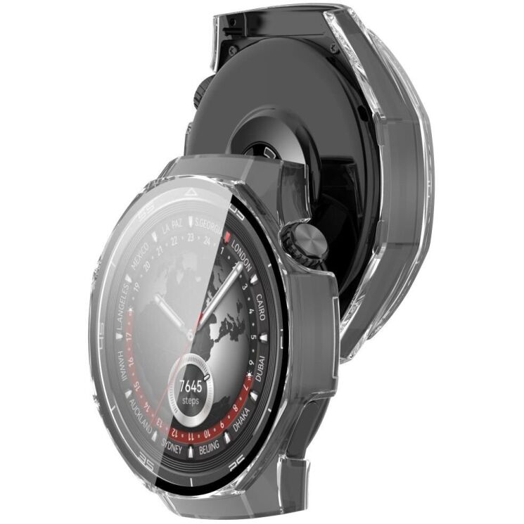 Защитный чехол Deexe Hard Frame для Huawei Watch GT 5 Pro (46mm) - Transparent: фото 6 из 7