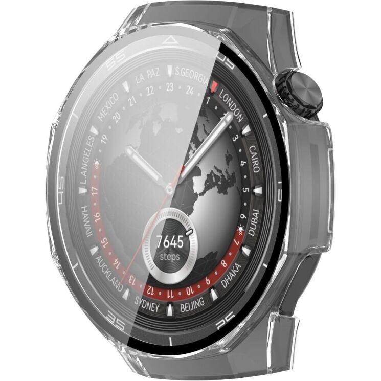 Защитный чехол Deexe Hard Frame для Huawei Watch GT 5 Pro (46mm) - Transparent: фото 5 из 7