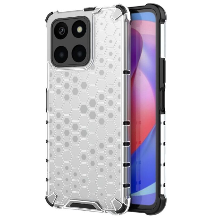Захисний чохол Deexe Honeycomb Series для Honor X6a - Grey: фото 1 з 6