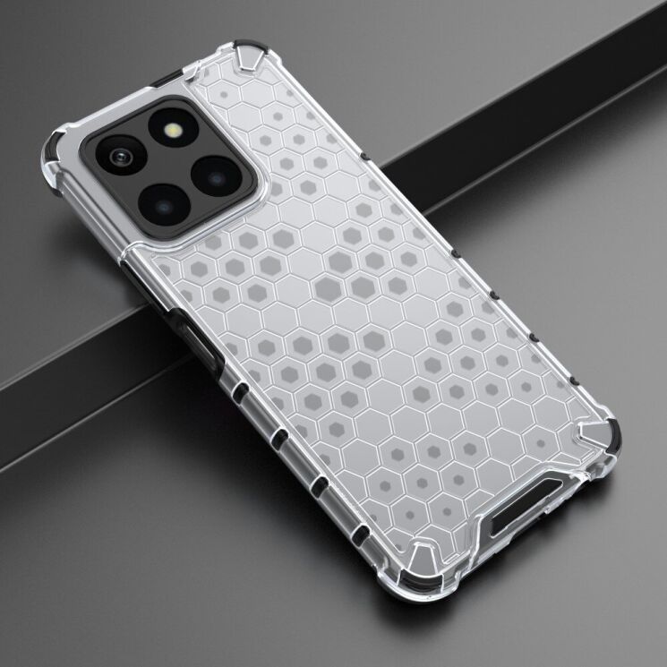 Захисний чохол Deexe Honeycomb Series для Honor X6a - Grey: фото 2 з 6