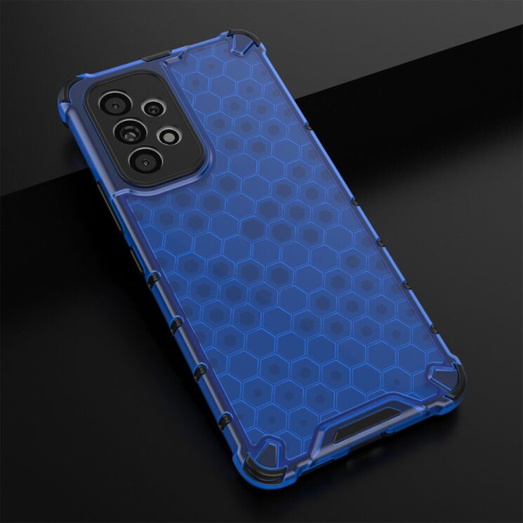 Защитный чехол Deexe Honeycomb Series для Samsung Galaxy A53 - Blue: фото 3 из 5