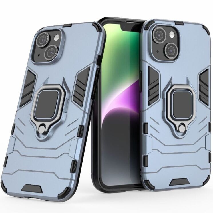 Защитный чехол Deexe Hybrid Case для Apple iPhone 15 - Blue: фото 1 из 7