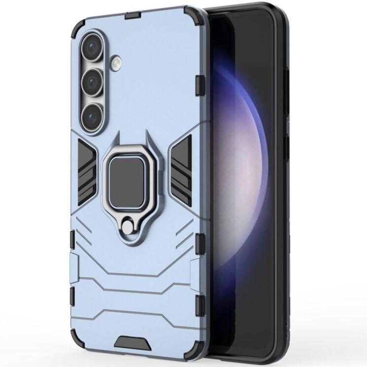 Защитный чехол Deexe Hybrid Case для Samsung Galaxy S24 FE (S721) - Blue: фото 2 из 6