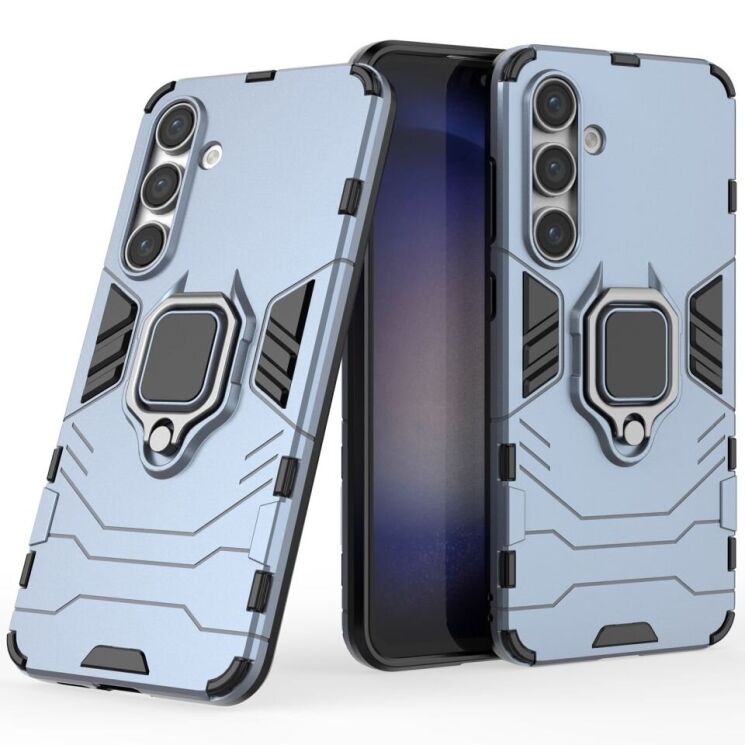 Защитный чехол Deexe Hybrid Case для Samsung Galaxy S24 FE (S721) - Blue: фото 1 из 6