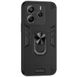 Защитный чехол Deexe Hybrid Shell для Xiaomi Redmi Note 14 4G - Black (373473B)