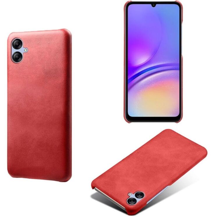 Защитный чехол Deexe Leather Back Cover для Samsung Galaxy A05 (A055) - Red: фото 2 из 4