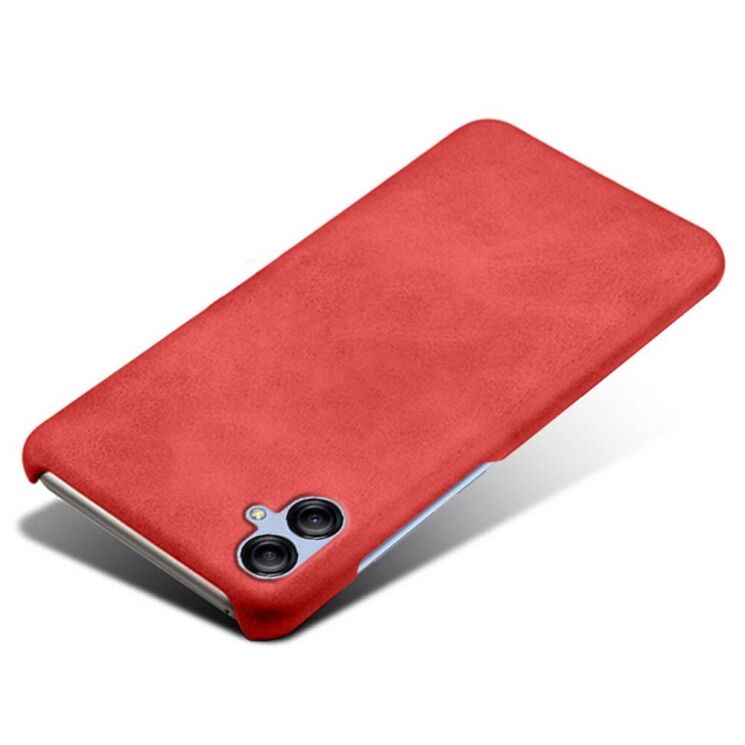 Защитный чехол Deexe Leather Back Cover для Samsung Galaxy A05 (A055) - Red: фото 3 из 4