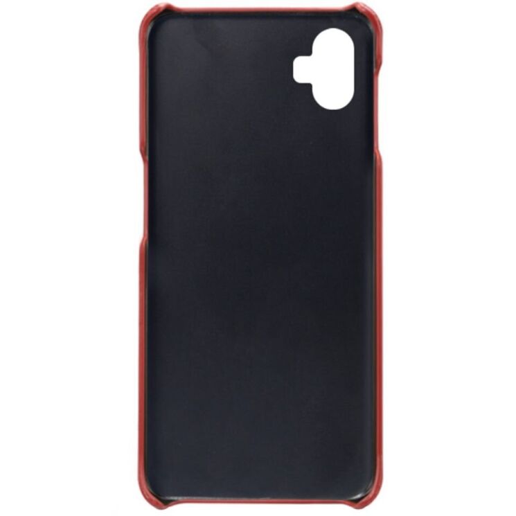 Защитный чехол Deexe Leather Back Cover для Samsung Galaxy A05 (A055) - Red: фото 4 из 4
