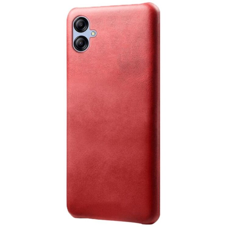 Защитный чехол Deexe Leather Back Cover для Samsung Galaxy A05 (A055) - Red: фото 1 из 4