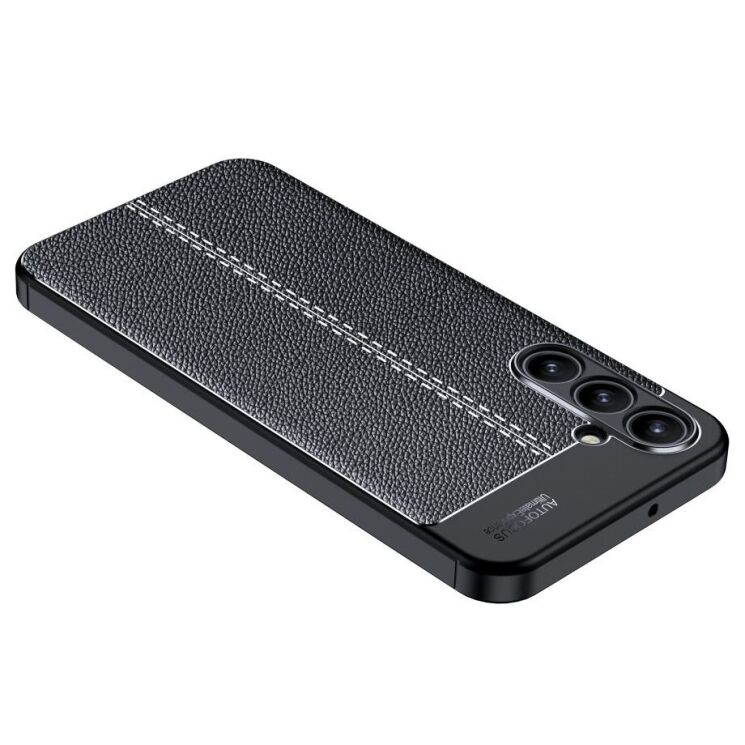 Защитный чехол Deexe Leather Cover для Samsung Galaxy A16 (A165) - Black: фото 5 из 13