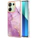 Защитный чехол Deexe Marble Style для Xiaomi Redmi Note 13 - Light Purple (345965LV). Фото 1 из 6