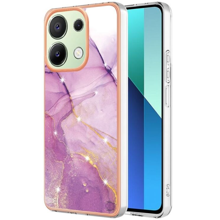 Защитный чехол Deexe Marble Style для Xiaomi Redmi Note 13 - Light Purple: фото 1 из 6