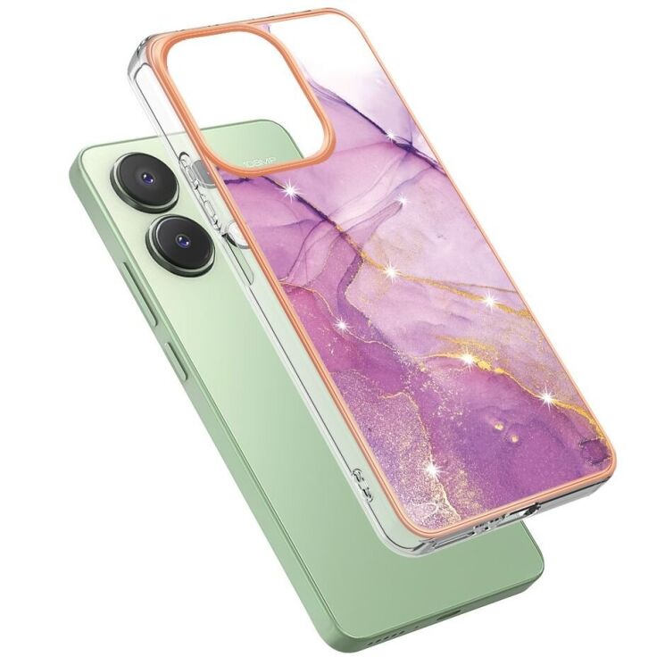 Защитный чехол Deexe Marble Style для Xiaomi Redmi Note 13 - Light Purple: фото 2 из 6