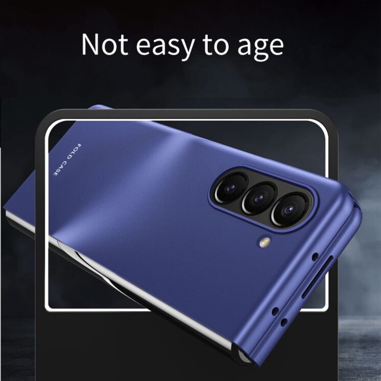 Защитный чехол Deexe Matte Cover для Samsung Galaxy Fold 6 - Sapphire: фото 3 из 8