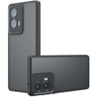 Защитный чехол Deexe Matte Skin для Motorola Edge 50 Fusion - Transparent / Black (354246H)