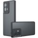 Защитный чехол Deexe Matte Skin для Motorola Edge 50 Fusion - Transparent / Black (354246H). Фото 1 из 12