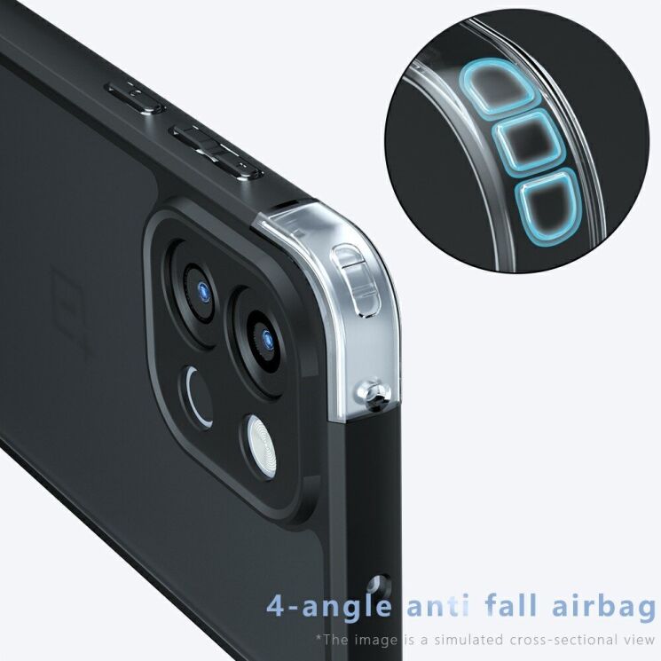 Защитный чехол Deexe Matte Skin для OnePlus 13T - Black: фото 6 из 12