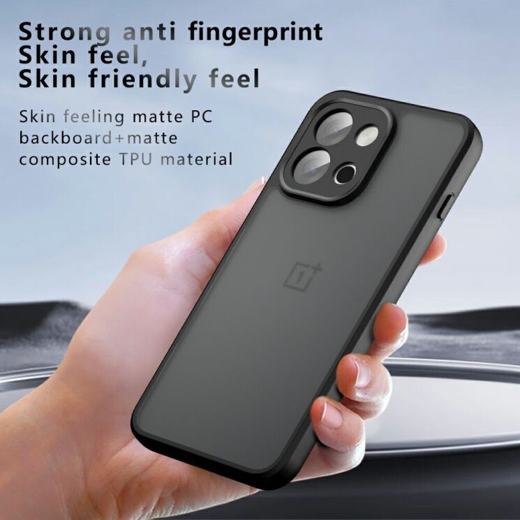 Защитный чехол Deexe Matte Skin для OnePlus 13T - Black: фото 9 из 12