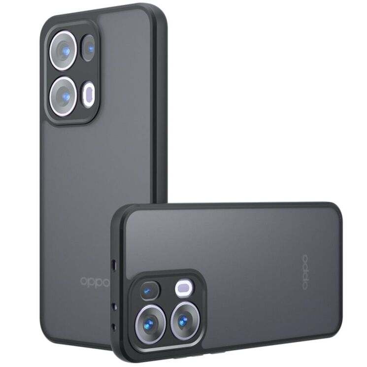 Защитный чехол Deexe Matte Skin для OPPO Reno 13 Pro 5G - Black: фото 1 из 11