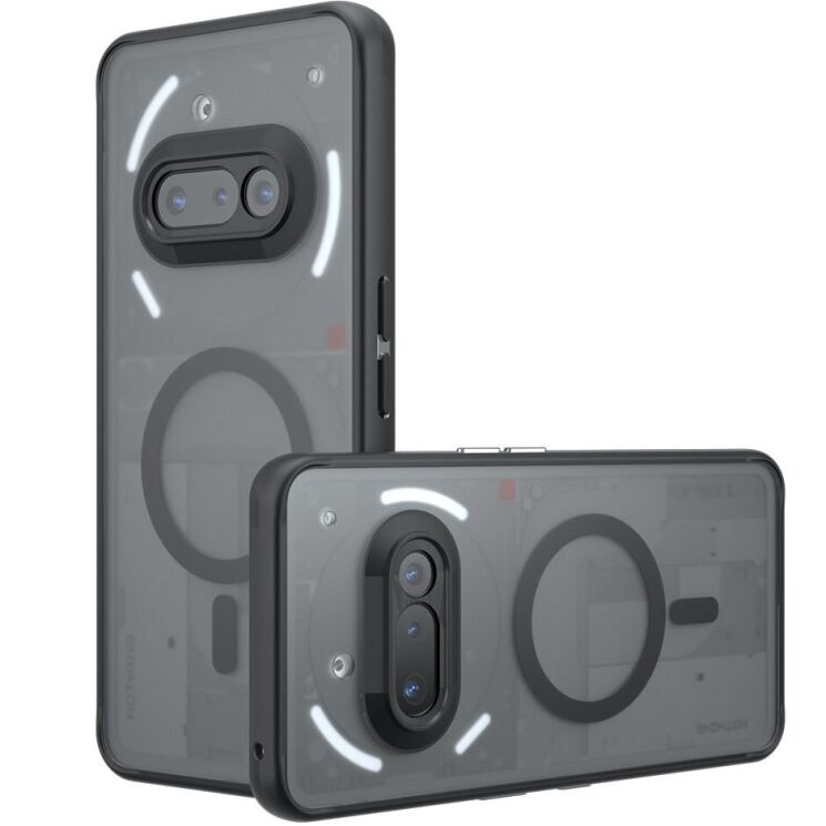 Захисний чохол Deexe Matte Skin with MagSafe для Nothing Phone (3a) - Black: фото 1 з 9