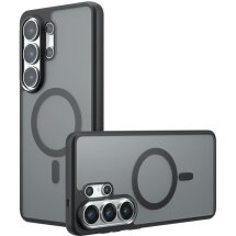 Защитный чехол Deexe Matte Skin with MagSafe для Samsung Galaxy S26 Ultra - Black: фото 1 из 12