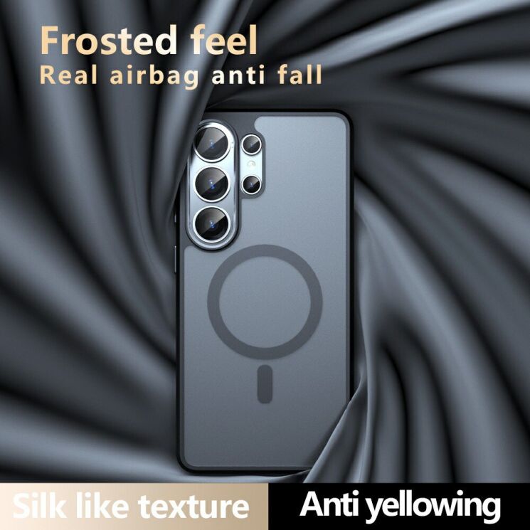 Защитный чехол Deexe Matte Skin with MagSafe для Samsung Galaxy S26 Ultra - Black: фото 9 из 12