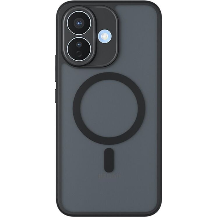 Захисний чохол Deexe Matte Skin with MagSafe для Xiaomi Redmi Note 17 Pro - Transparent / Black: фото 2 з 11