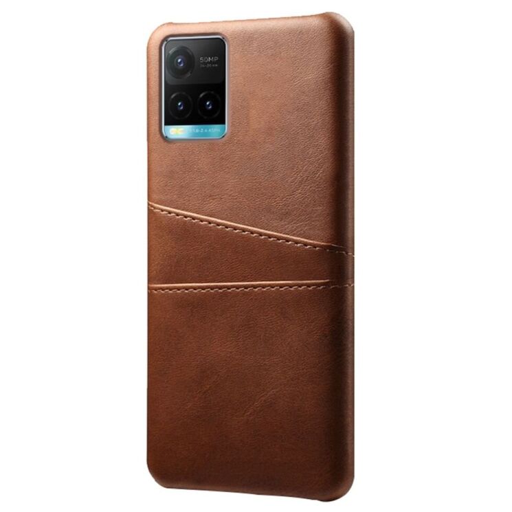 Захисний чохол Deexe Pocket Case для VIVO Y33s / Y21 / Y21s - Brown: фото 1 з 6