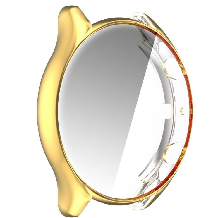 Защитный чехол Deexe Protective Frame для Amazfit GTR 3 / GTR 3 Pro - Gold: фото 6 из 7