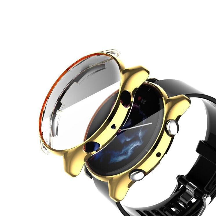 Защитный чехол Deexe Protective Frame для Amazfit GTR 3 / GTR 3 Pro - Gold: фото 3 из 7