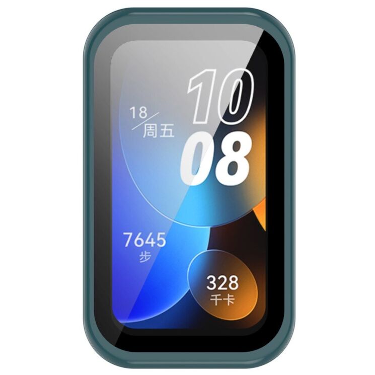 Защитный чехол Deexe Protective Frame для Huawei Band 8 / 9 - Green: фото 5 из 8