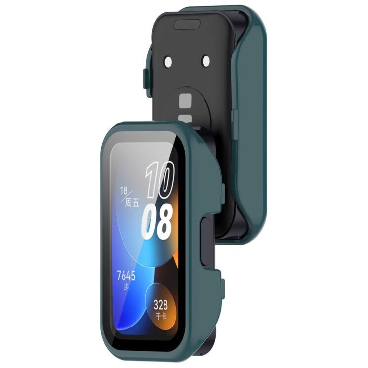 Защитный чехол Deexe Protective Frame для Huawei Band 8 / 9 - Green: фото 7 из 8