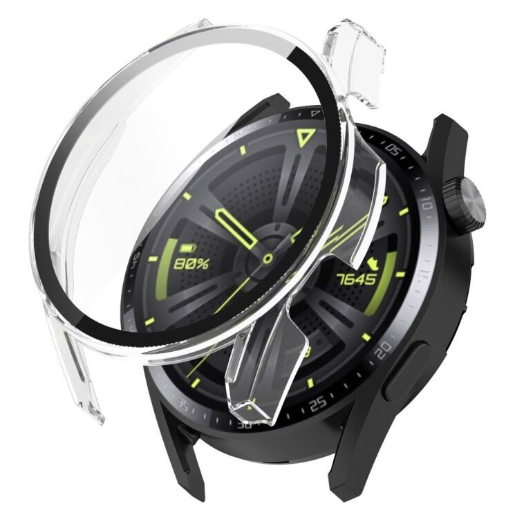 Защитный чехол Deexe Protective Frame для Huawei Watch GT 3 (46mm) - Transparent: фото 1 из 8