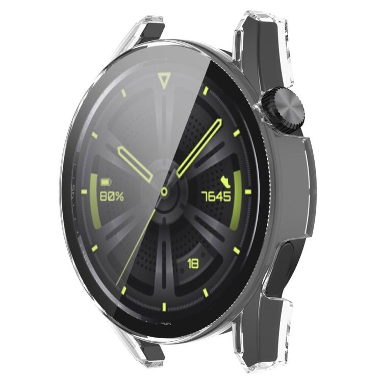 Защитный чехол Deexe Protective Frame для Huawei Watch GT 3 (46mm) - Transparent: фото 2 из 8