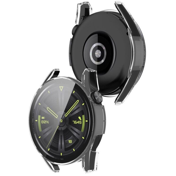 Защитный чехол Deexe Protective Frame для Huawei Watch GT 3 (46mm) - Transparent: фото 3 из 8