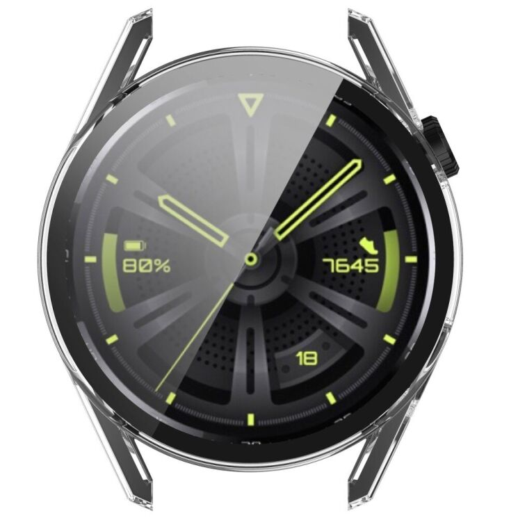 Защитный чехол Deexe Protective Frame для Huawei Watch GT 3 (46mm) - Transparent: фото 6 из 8