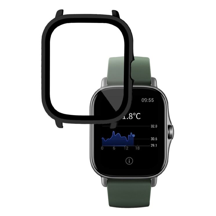 Защитный чехол Deexe Protective Frame для Xiaomi Amazfit GTS 2 - Black: фото 1 из 10