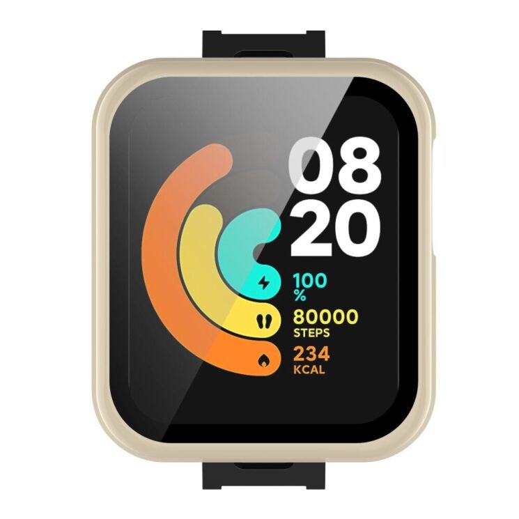 Защитный чехол Deexe Silicone Frame для Xiaomi Mi Watch Lite - Ivory White: фото 3 из 9