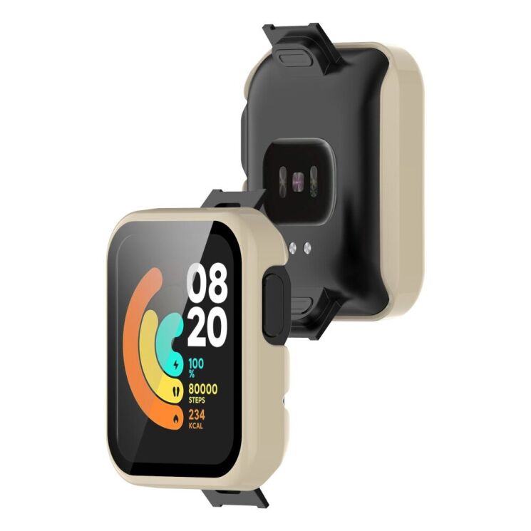 Защитный чехол Deexe Silicone Frame для Xiaomi Mi Watch Lite - Ivory White: фото 5 из 9