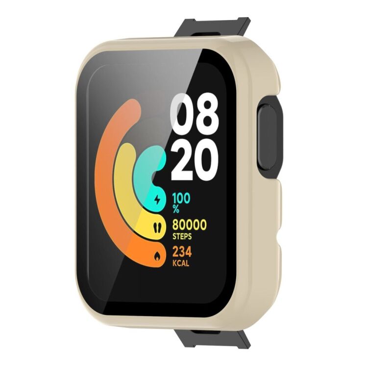 Защитный чехол Deexe Silicone Frame для Xiaomi Mi Watch Lite - Ivory White: фото 2 из 9